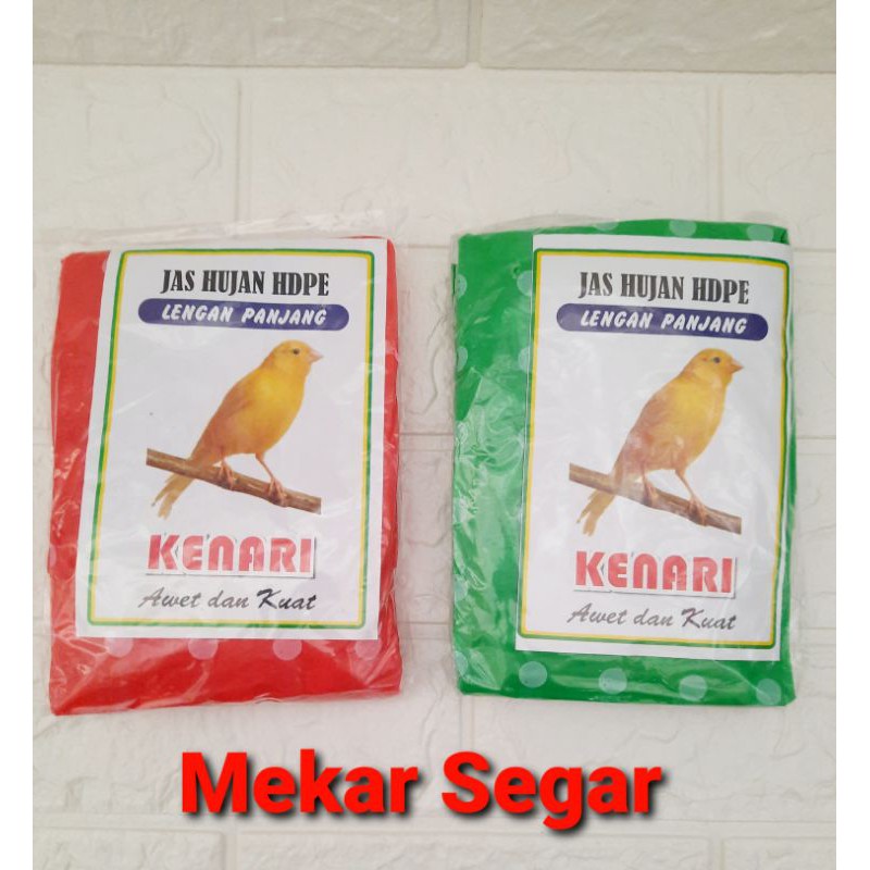 Jaa hujan kenari lengan panjang plastik model polkadot