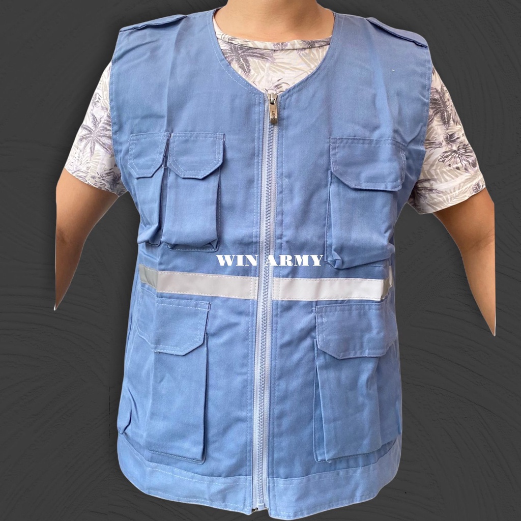 Rompi Safety Rompi Proyek Rompi Kerja Lapangan Outerwear - Rompi skotlet - Industrial Safety Vest - Rompi Karyawan