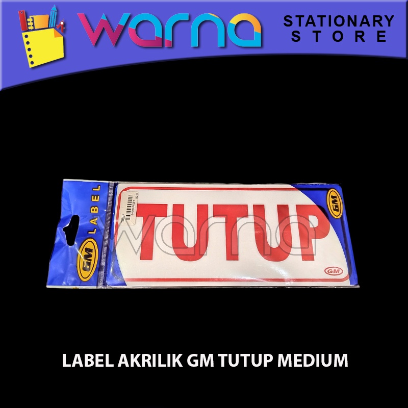 

LABEL AKRILIK GM ACRYLIC TUTUP MEDIUM