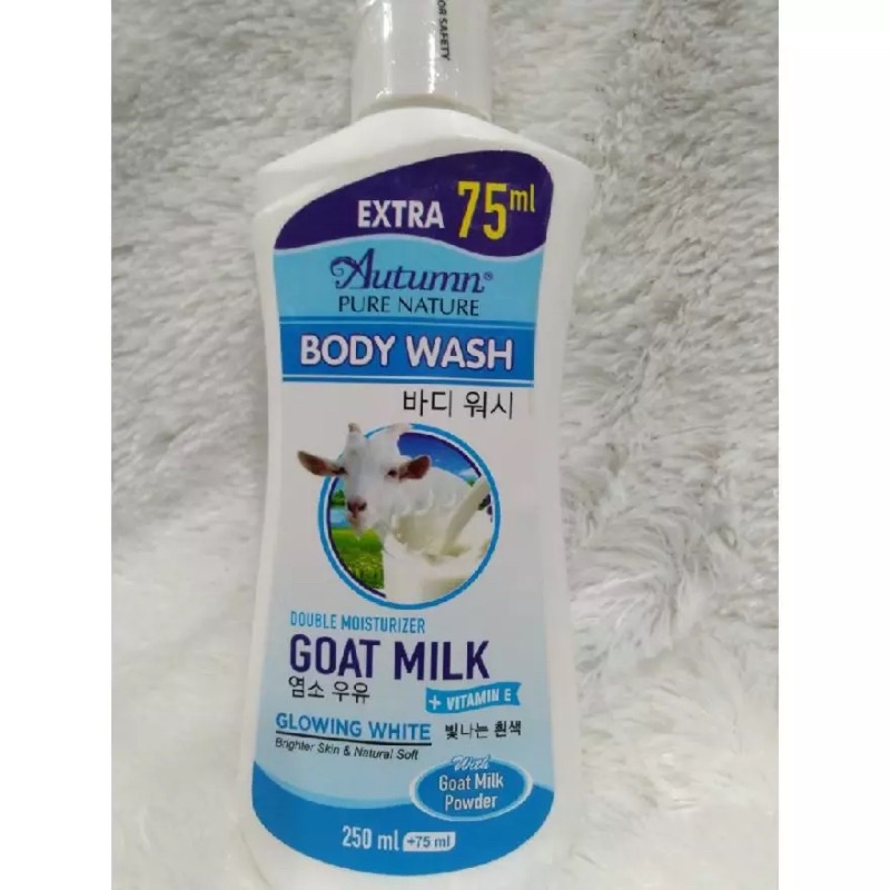 PROMO PAKET GLOWING WHITE BODY LOTION + BODY WASH GOAT MILK 250ML + EXTRA 75ML