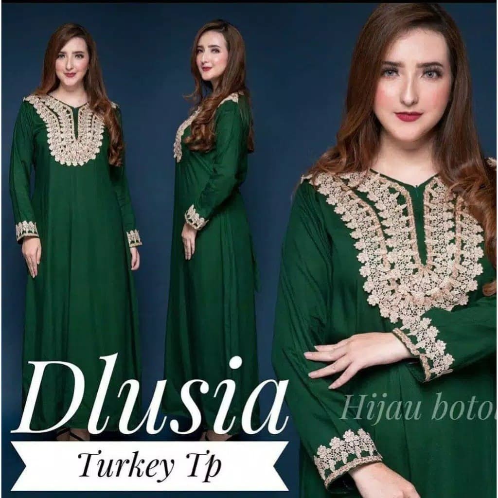 LONGDRESS DLUSIA TURKEY | DASTER ARAB RENDA MURAH TERBARU DASTER JUMBO COD MIDI