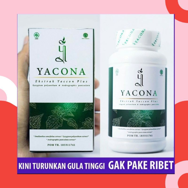 Yacona YCN002  Kapsul Herbal Obat Diabetes isi 120