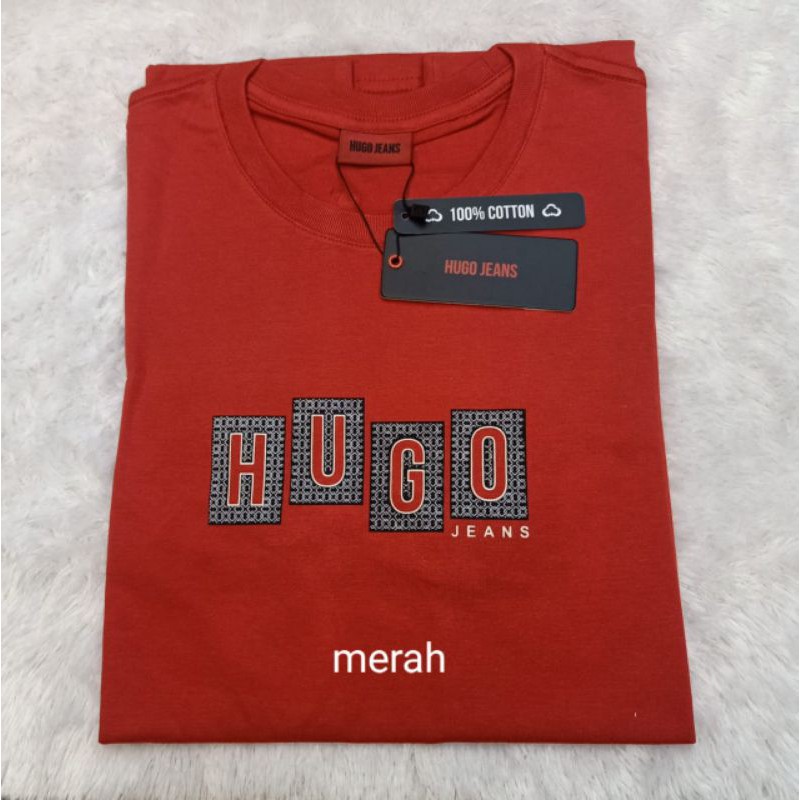 HUGO JEANS KAOS OBLONG / KAOS HUGO ORI / KAOS PRIA HUGO ORI
