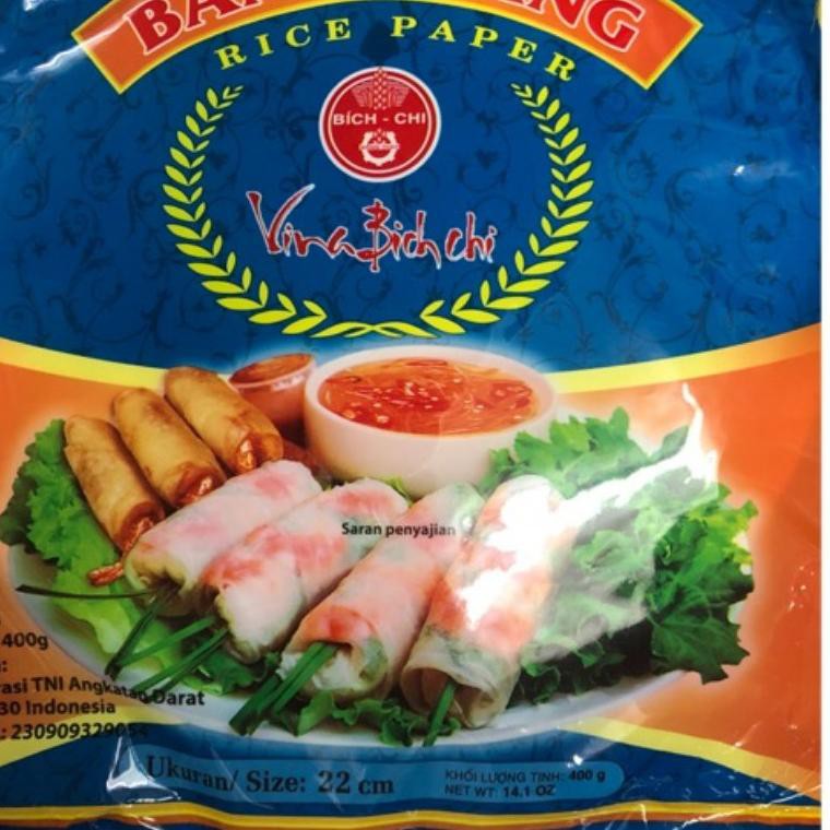 

Ecer / Grosir Bich Chi Banh Trang Rice Paper 22cm 400g dan 250g