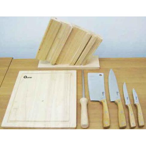 Ox-95 Wooden Knife Set Oxone Pisau Dapur New