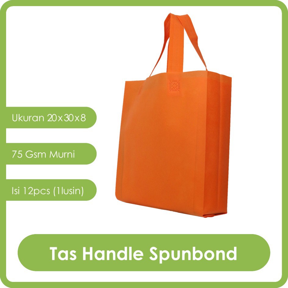 

GOODIE BAG SPUNBOND HANDLE 20x30 LUSINAN / Tas Belanja Murah / Kantong Belanja