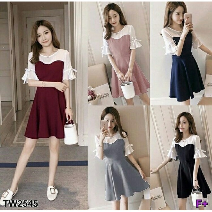 Dress Natal MOSINI DRESS LQ ALL SIZE FIT TO L Besar Murah