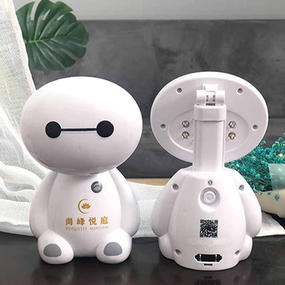 Lampu Karakter Robot Baymax untuk mainan sekaligus Lampu belajar Anak LED Meja Kartun Baymax - HCYLP071 LED Table Lamp Panda Cute Cartoon LED Rechargeable Night Light Cartoon Big White Children Bedside Lamp Novelty Lighting