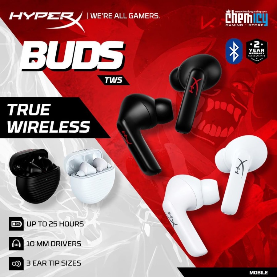 HyperX Cloud Buds TWS True Wireless Gaming Earphone