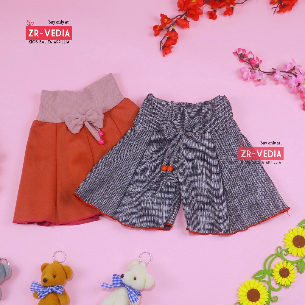 Rok Celana Polos Uk. 4-5 Tahun / Bawahan Anak Perempuan Murah Model Rok Celana Polos Grosir Adem