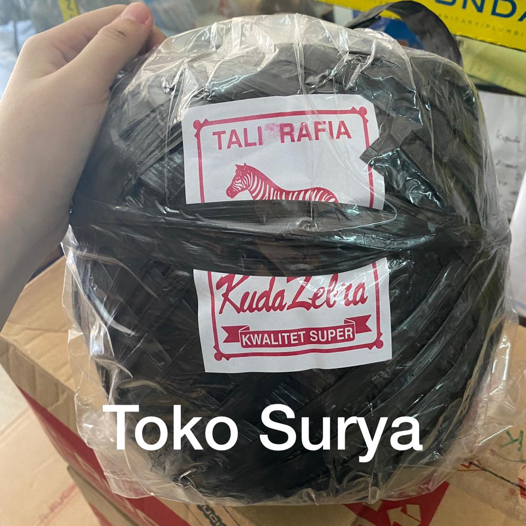 

Tali Rafia 1 Kg Full Rapia Rapiah Besar Hitam Plastik Tali Hitam Tali Packing Tali Ikat