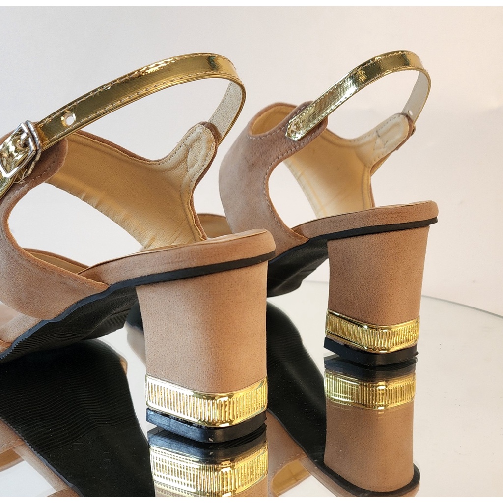 Arlaine - New Monaco Sandal Heels Wanita / Heels 7cm / Heels Kondangan / High Heels Wanita