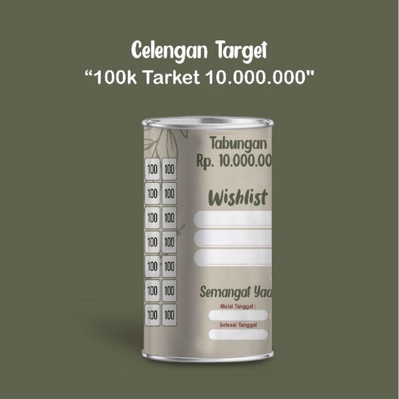 Jual Celengan Target Murah Celengan Viral Celengan Tiktok Tabungan Buka