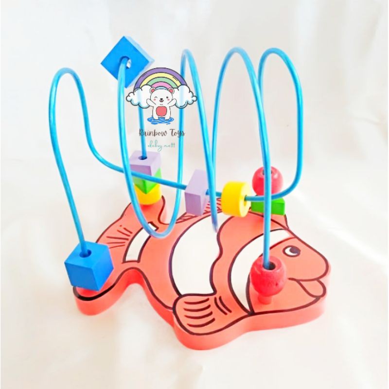 WIRE IKAN - MAINAN EDUKASI - MAINAN KAYU - MAINAN ANAK