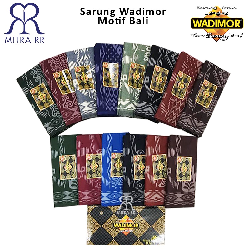 Sarung Wadimor Motif Bali Sarung Tenun Dewasa Satuan / Grosir