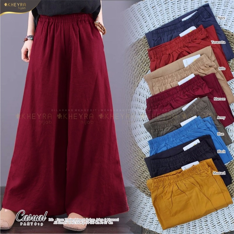 FASHION CELANA WANITA CASUAL PANTS #19 ORIGINAL BY KHEYRA HIJAB