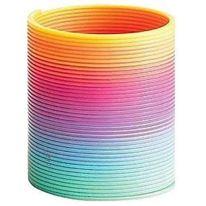 mainan anak slinky rainbow lengkap box mainan anak jadul