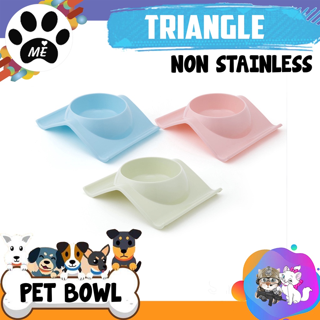 Pet Bowl &quot;TRIANGLE&quot; Tempat Makan Minum Hewan