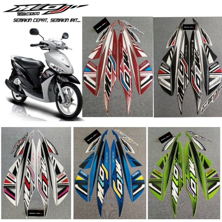 stiker motor striping standar yamaha MIO J 2012 - List Stiker Mio J 2012