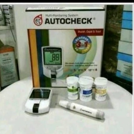 Alat Tes Gula Darah AutoCheck 3in1 GCU Gula Asam urat Kolestrol