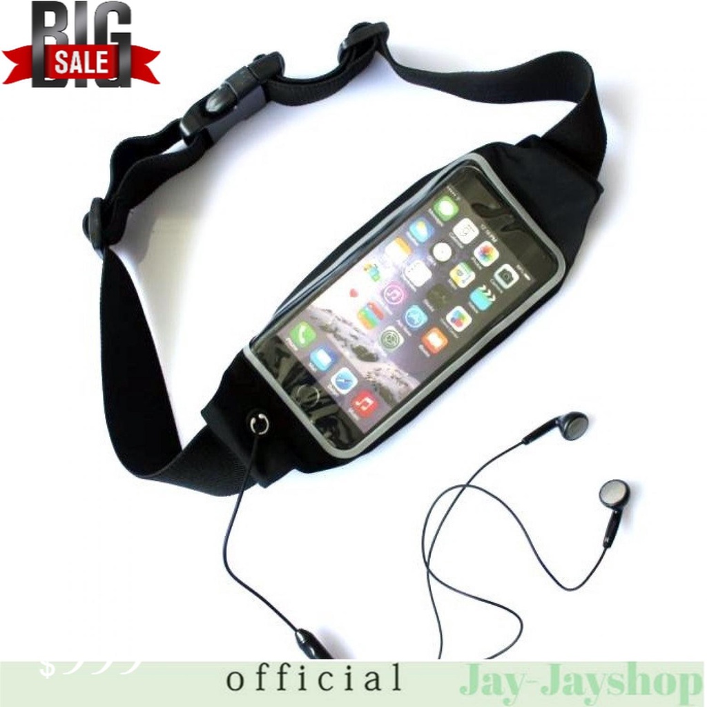 Tali Ikat Pinggang Olahraga Waterproof Slot Smartphone 5.5 Inch 150806