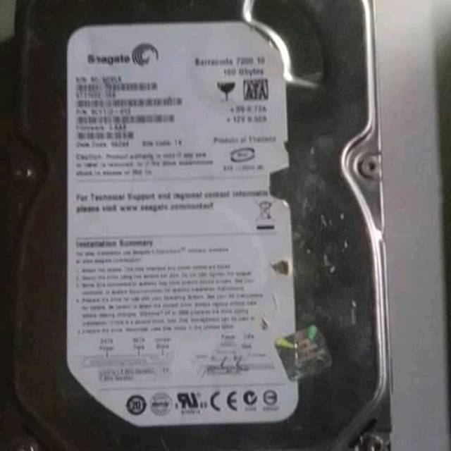 Hardisk internal pc seagete sata 160 gb bonus movie