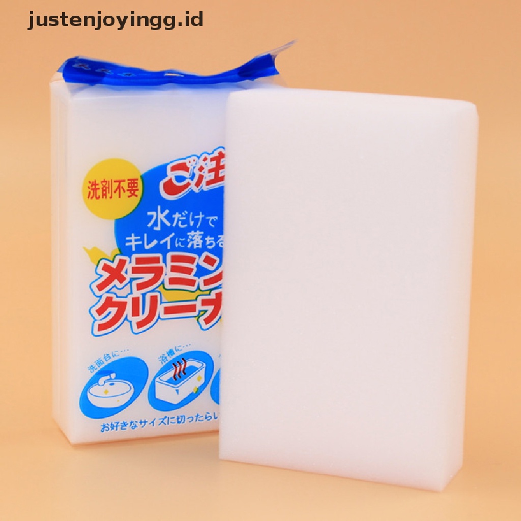 // justenjoyingg.id // Melamine Foam MAGIC SPONGE Eraser Cleaning Block MultI Cleaner Easily Use 1PCS ~