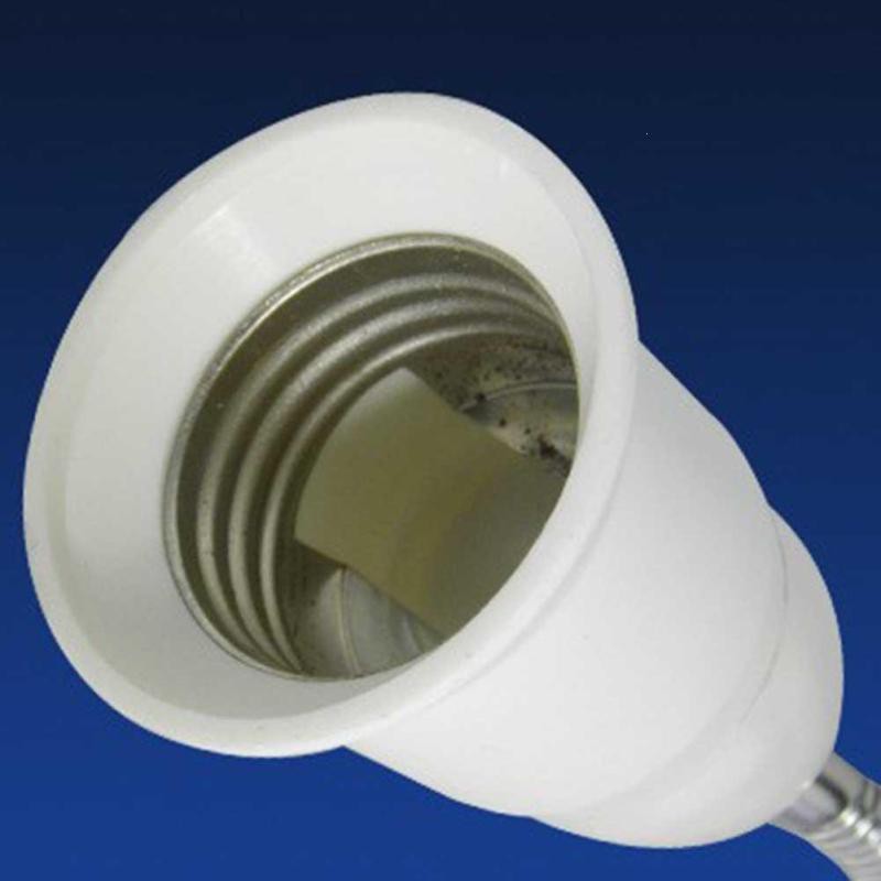 Adapter Ekstensi Bohlam E27 EU Plug 20cm / Fitting Lampu