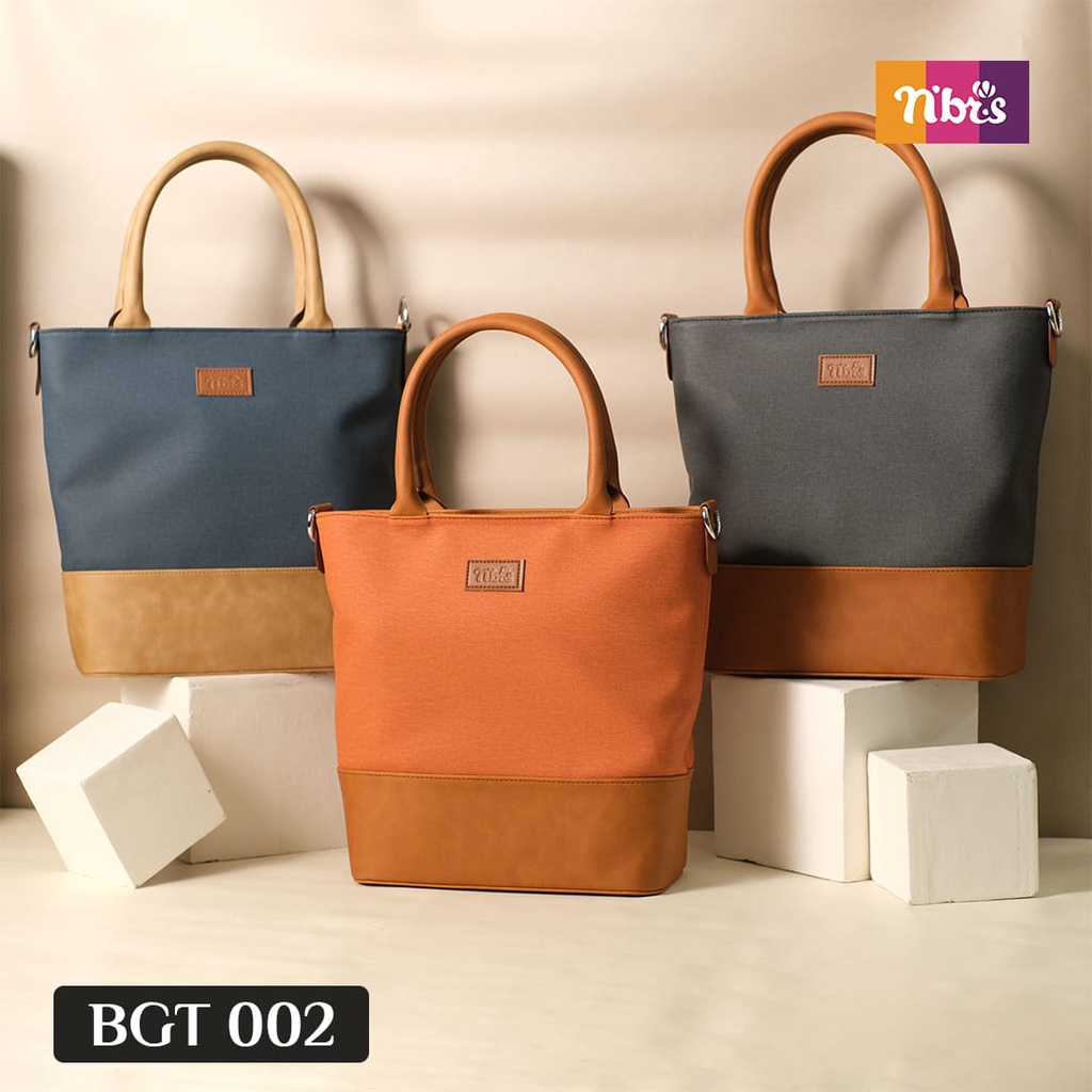 Nibras Tote Bag BGT 002 Tas NBRS Terbaru Simple Kekinian