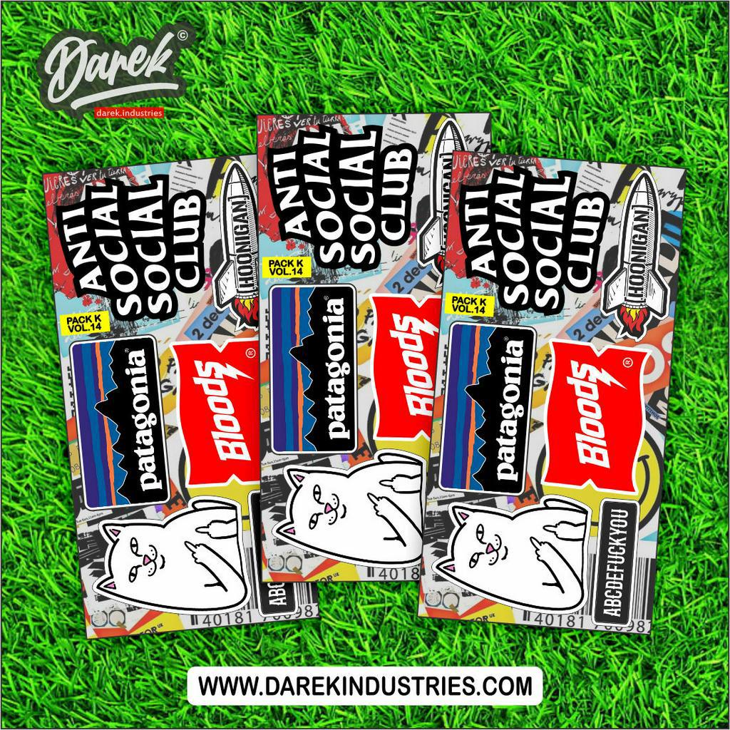 

Stiker Pack Logo Brand Local Aesthetic, Sticker Set vinyl