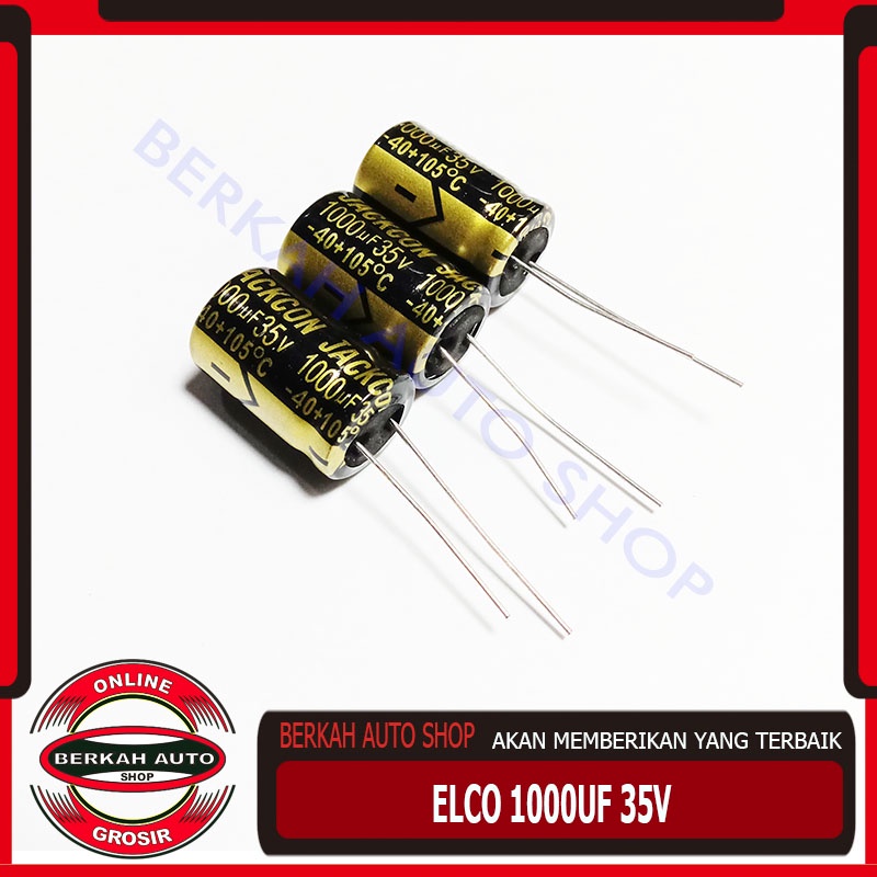 Elco 1000uf 35v - kapasitor 1000uf 35volt BAGUS