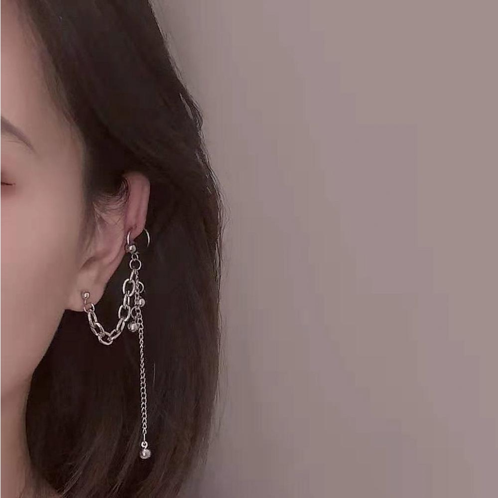 Needway Stud Anting Keren Hip Hop Pria Wanita Cewek Cowok Tulang Rawan Tragus Ring