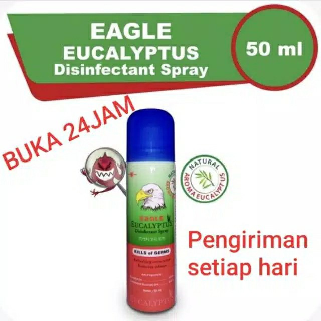 Caplang Eagle Eucalyptus Spray 50ml Packing Bubble