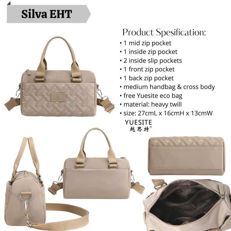 TAS WANITA YUESITE SILVA ORI HANDBAG SELEMPANG IMPORT WATERPROOF CYUTEBAGS