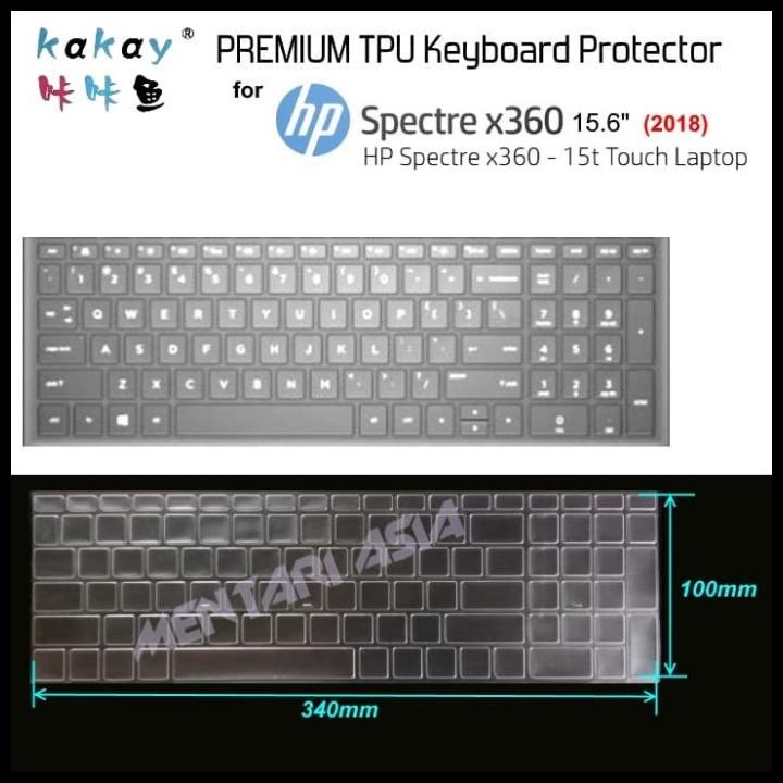 Keyboard Protector Hp Spectre X360-15 2018 - Kakay Premium Tpu Clear