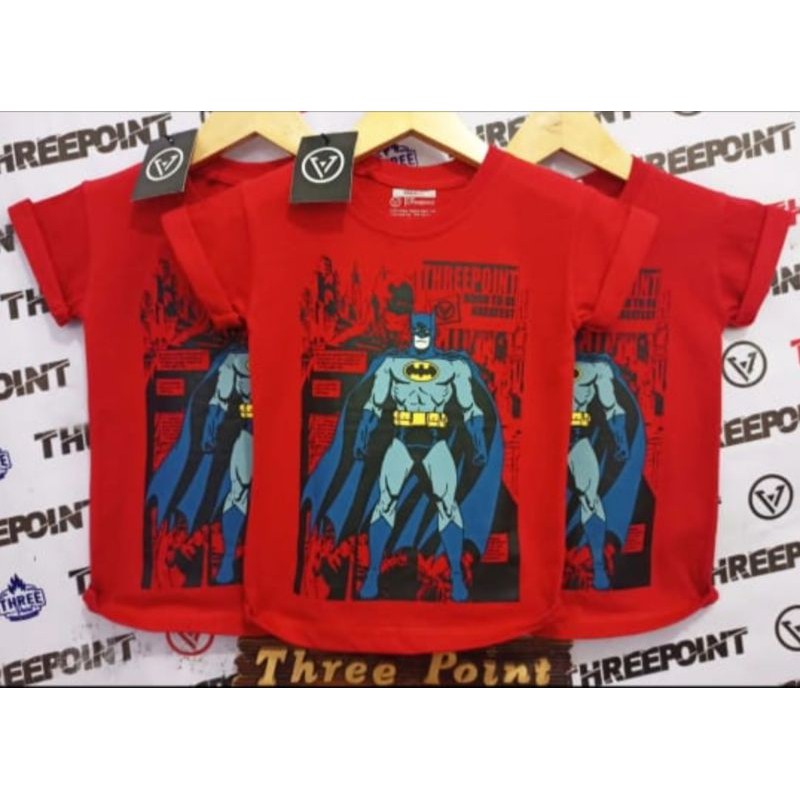 Kaos Anak Distro/Three Point/Batman