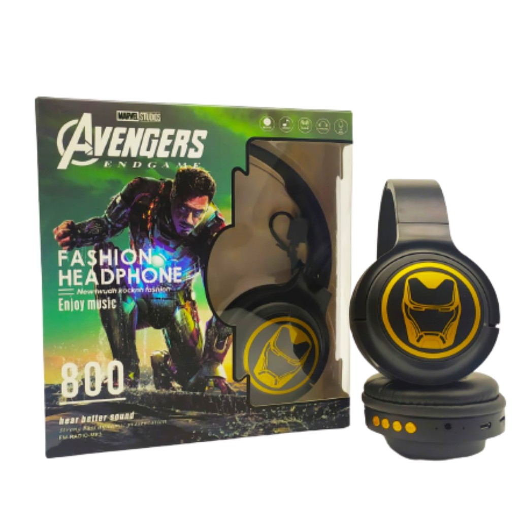 Headphone AVENGERS Spiderman Iron man Captain America Hulk Headset karakter