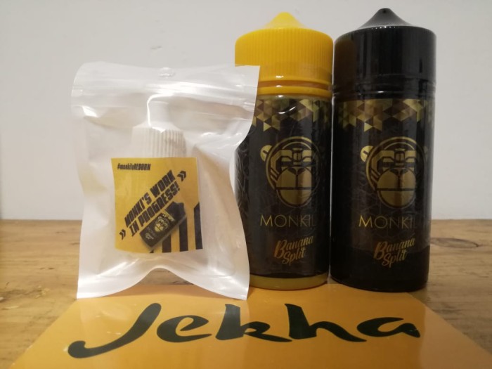 ketengan eceran monkilo banana split 3mg 6mg liquid vape