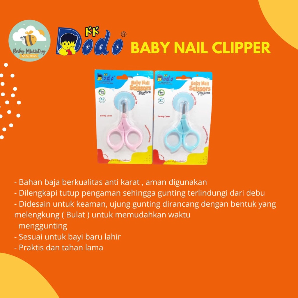 DODO NAIL SCISSORS NEWBORN (GUNTING KUKU BAYI)