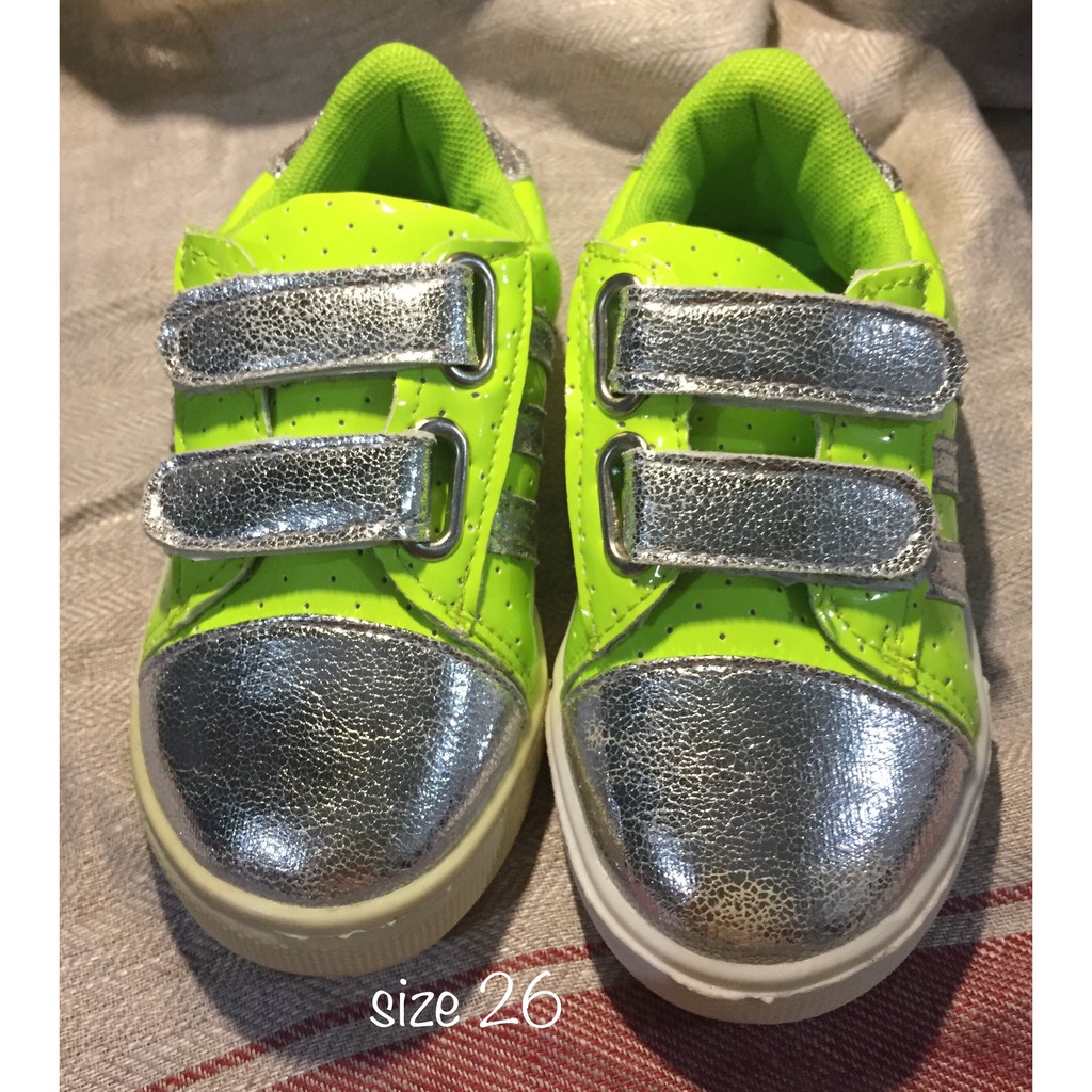 Sepatu anak murah reject pabrik green silver