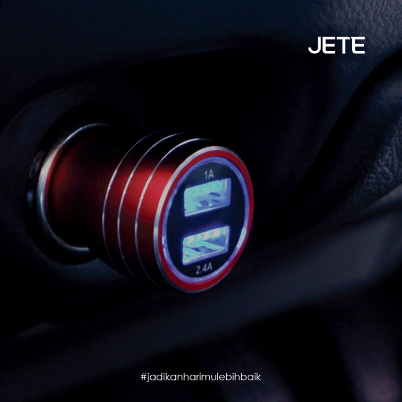 Car Charger / CAS Mobil Jete Viper Series 2.4A Smart iQ Metal