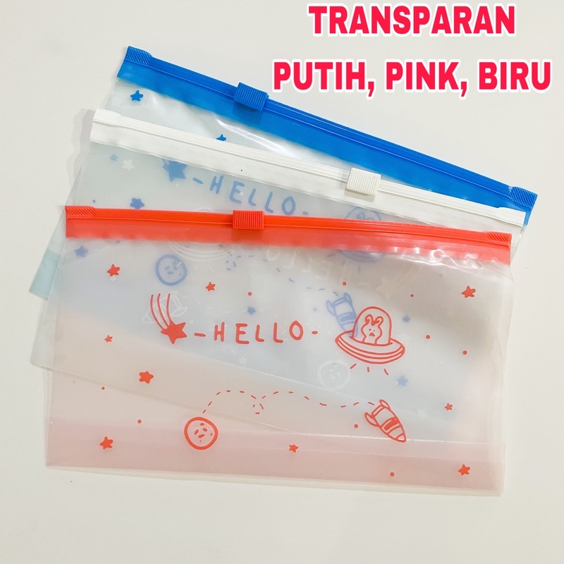 Pouch masker zipper tempat masker kantong masker