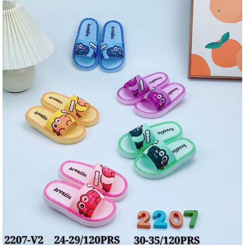 Sandal Selop Rubber Jelly Anak Motif Crocodile Buaya Unisex 2270