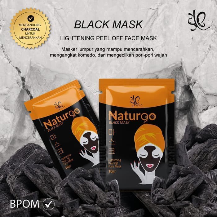 SYB Naturgo Natur90 Peel Off Mask | Naturgo Masker Wajah Organik | Masker Gold Milk Charcoal Diamond Strawberry