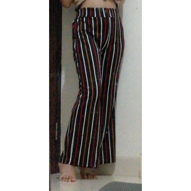 preloved celana kulot garis garis