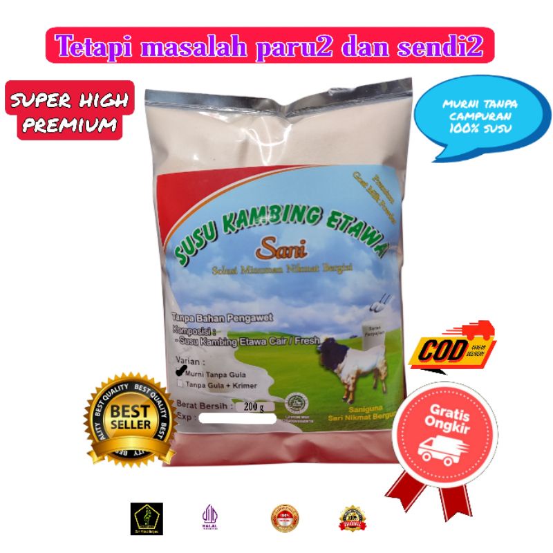 

murni susu kambing tanpa campuran 200g