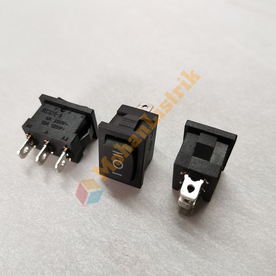 Saklar Sakelar Switch On Off On 3Pin 20x15mm Rocker Switch Power