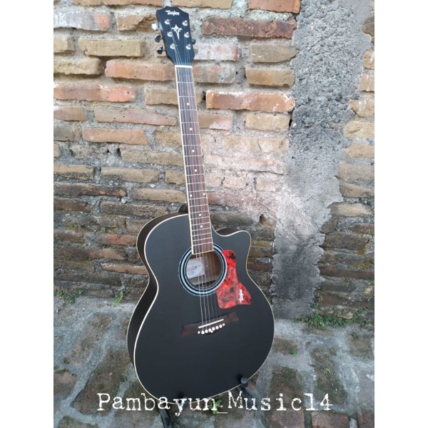 Gitar Akustik Taylor Custom Tanam Besi Gratis Packing Kayu