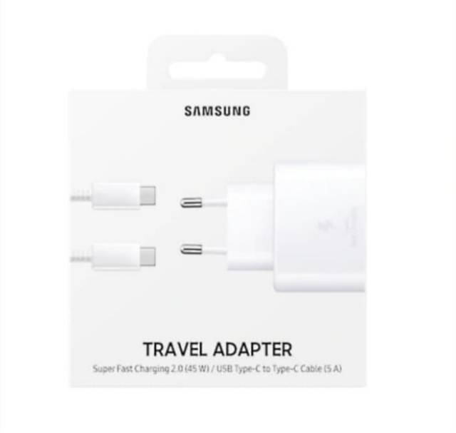 CHARGER SAMSUNG TRAVEL ADAPTOR 25W FAST CHARGING CABLE TYPE-C TO TYPE-C 5A