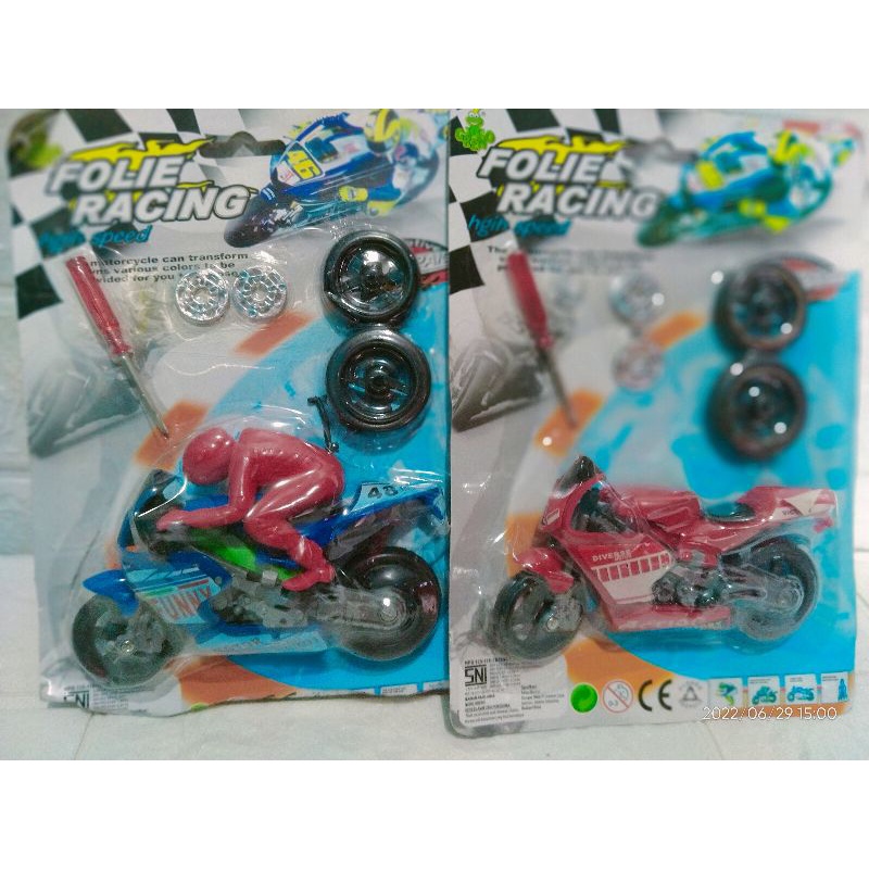 Motor Balap Mainan,Motor Ninja Mainan folie Racing,Motor Gp mainan anak laki laki COD mainan murah,M